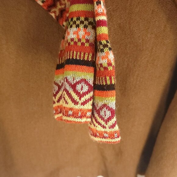 Andean Design Turtleneck Poncho Sweater Women's S/M? Multicolor 100% Baby Alpaca - Picture 7 of 7